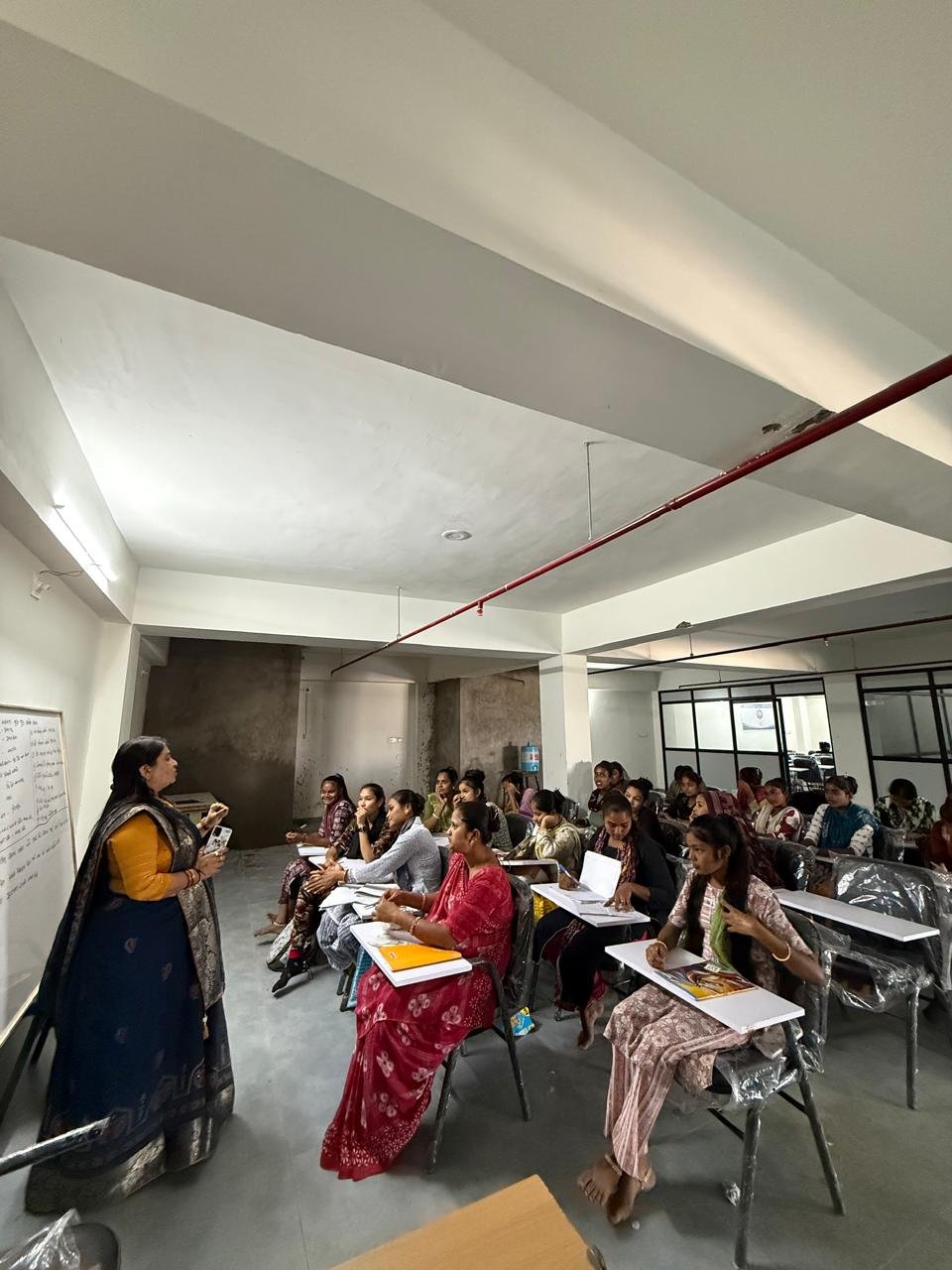 Student study session with books and guidance
